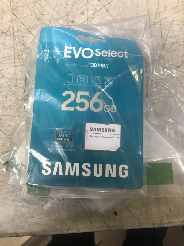 Photo 2 of SAMSUNG EVO Select Micro SD-Memory-Card + Adapter, 256GB microSDXC 130MB/s Full HD & 4K UHD, UHS-I, U3, A2, V30, Expanded Storage for Android Smartphones, Tablets, Nintendo-Switch (MB-ME256KA/AM)