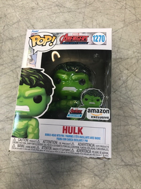 Photo 2 of Funko Pop! & Pin: The Avengers: Earth's Mightiest Heroes - 60th Anniversary, Hulk with Pin, Amazon Exclusive