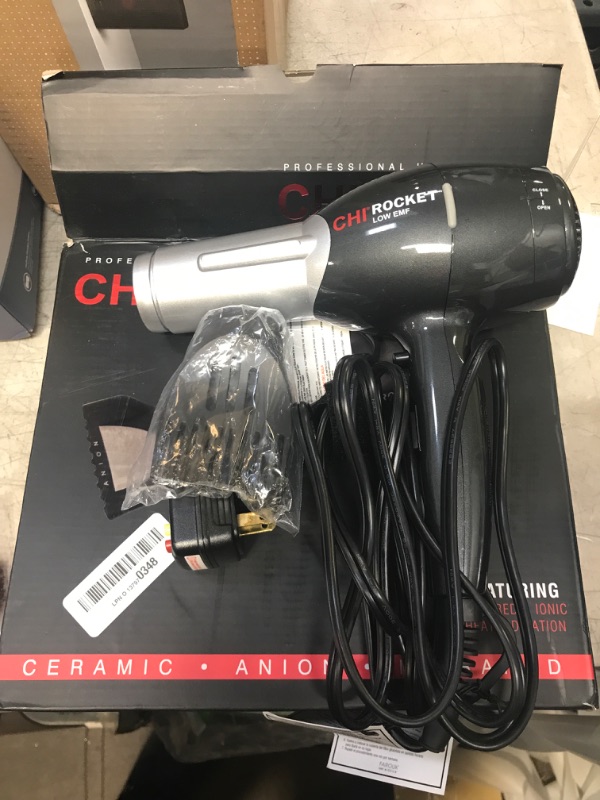 Photo 2 of CHI Rocket Hair Dryer Rocket Black