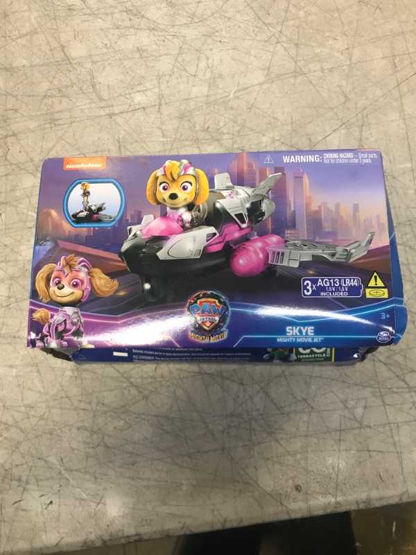 Photo 2 of Paw Patrol: The Mighty Movie, Airplane Toy with Skye Mighty Pups Action Figure, Lights and Sounds, Kids Toys for Boys & Girls 3+