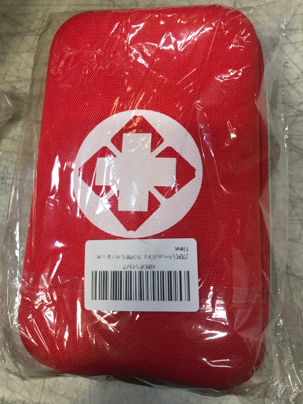Photo 1 of 276PCS Personal First Aid Kit for Car Emergency Supplies Mini Compact Bag for Backpack, Basic Camping Essentials Survival Kit for Hiking Travel AMORNING with Scissors