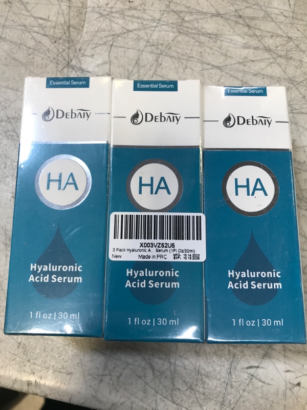 Photo 2 of 3 Pack Hyaluronic Acid Serum for Face Anti-Wrinkle Anti Aging Serum (1Fl.Oz/30ml)