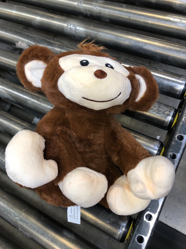 Photo 2 of HollyHOME Plush Monkey Stuffed Animals Cute Monkey Toys Birthday Gifts for Kids 12 Inch Brown
