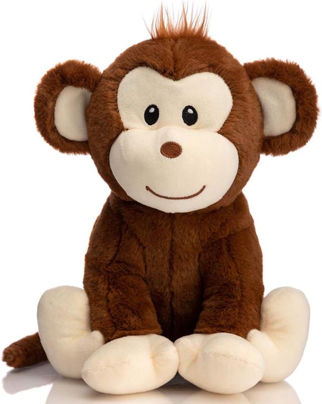 Photo 1 of HollyHOME Plush Monkey Stuffed Animals Cute Monkey Toys Birthday Gifts for Kids 12 Inch Brown
