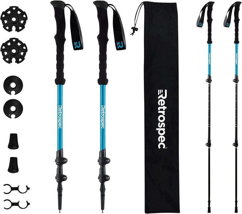 Photo 1 of 
Retrospec Solstice Trekking & Ski Poles for Men & Women - Aluminum w/Foam Grip - Adjustable & Collapsible Lightweight Hiking, Walking