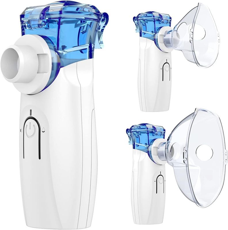 Photo 1 of Portable Nebulizer - Nebulizer Machine for Adults and Kids Travel and Household Use, Handheld Mesh Nebulizer for Breathing Problems APOWUS.
