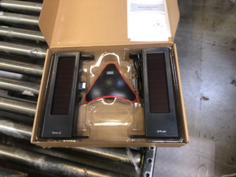 Photo 1 of HTZSAFE Solar Wireless Driveway Alarm System- 1/4 Mile Long Transmission Range- 190 Feet Wide Sensor Range- No Wiring No Need Replace Battery- Outdoor Weatherproof DIY Security Perimeter Alert System