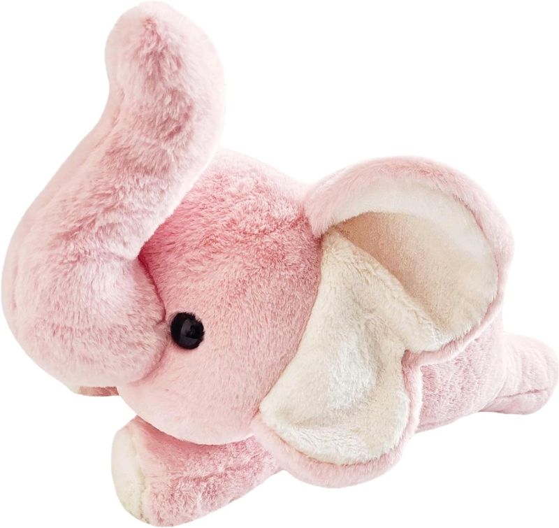 Photo 1 of Uoozii 24" / 4 lbs Pink Elephant Weighted Stuffed Animals for Anxiety & Stress Relief - Big Weighted Plush Toy Gifts for Kids & Adults (Elephant) 24" | 4 lbs Elephant