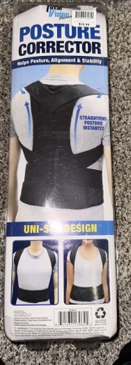 Photo 1 of Adjustable Posture Corrector Shoulder Support Back Pain Brace Band Belt SIZE - MEDIUM / LARGE 