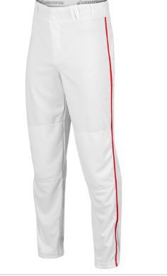 Photo 1 of Champro Triple Crown Adult Open-Bottom Piped Baseball Pants 
SIZE -LARGE 
