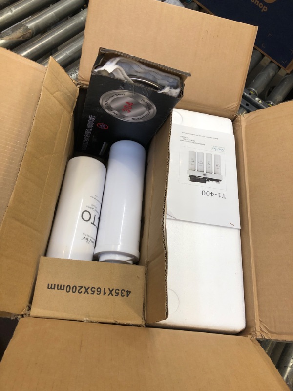 Photo 2 of SimPure Tankless UV Reverse Osmosis System Under Sink, T1-400 400GPD RO Water Filter System, 5 Stage Filtration Purification, 1.5:1 Pure to Drain, Built in Booster Pump, TDS Nearly 0ppm