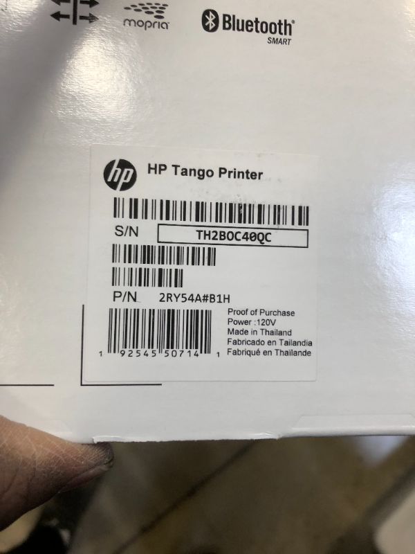 Photo 2 of HP - Tango Wireless Instant Ink Ready Inkjet Printer - Wisp Gray