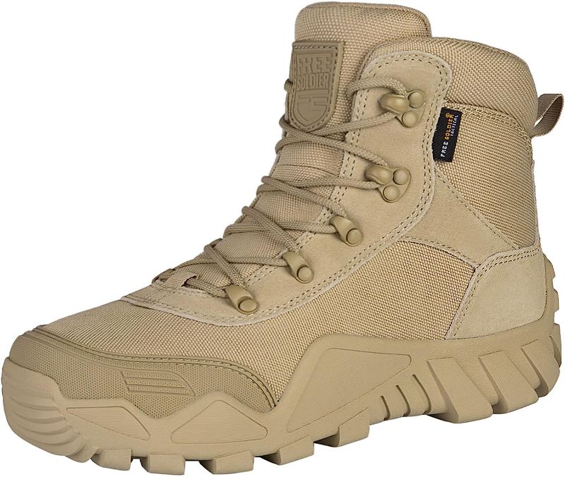 Photo 1 of DENALI Men's Waterproof Hiking Boots Military Tactical Boots for Men Outdoor Lightweight Work Boots - 10