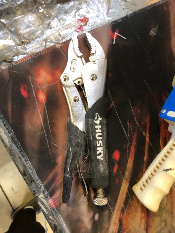 Photo 2 of 10 in. Curved Jaw Locking Pliers with Rubber Grip
