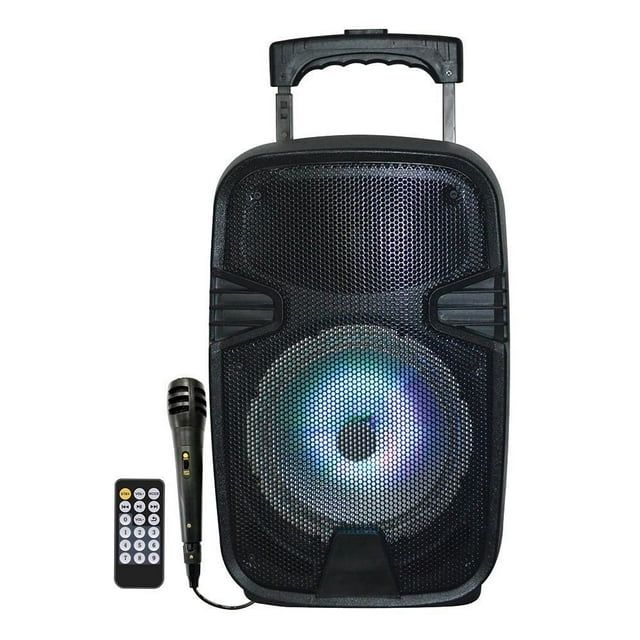 Photo 1 of MPD844L Max Power 8in LED PA Speaker With Built-In Rechargeable Battery
