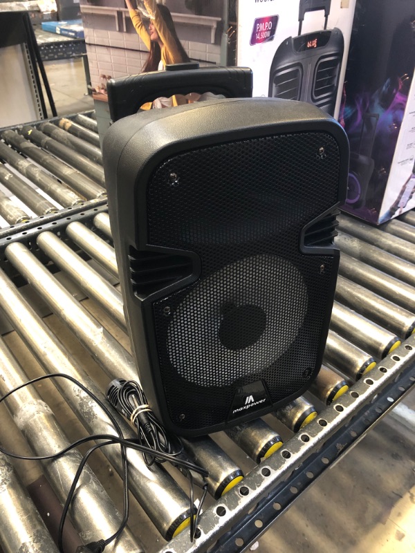 Photo 2 of MPD844L Max Power 8in LED PA Speaker With Built-In Rechargeable Battery

