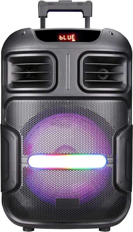 Photo 1 of Max Power DJ Speaker - MPD592-OMNIA 12 Portable Sound System -Bluetooth Multi LED Light Speaker Set Perfect for Indoor and Outdoor - PA Speaker System with Remote with Microphone
