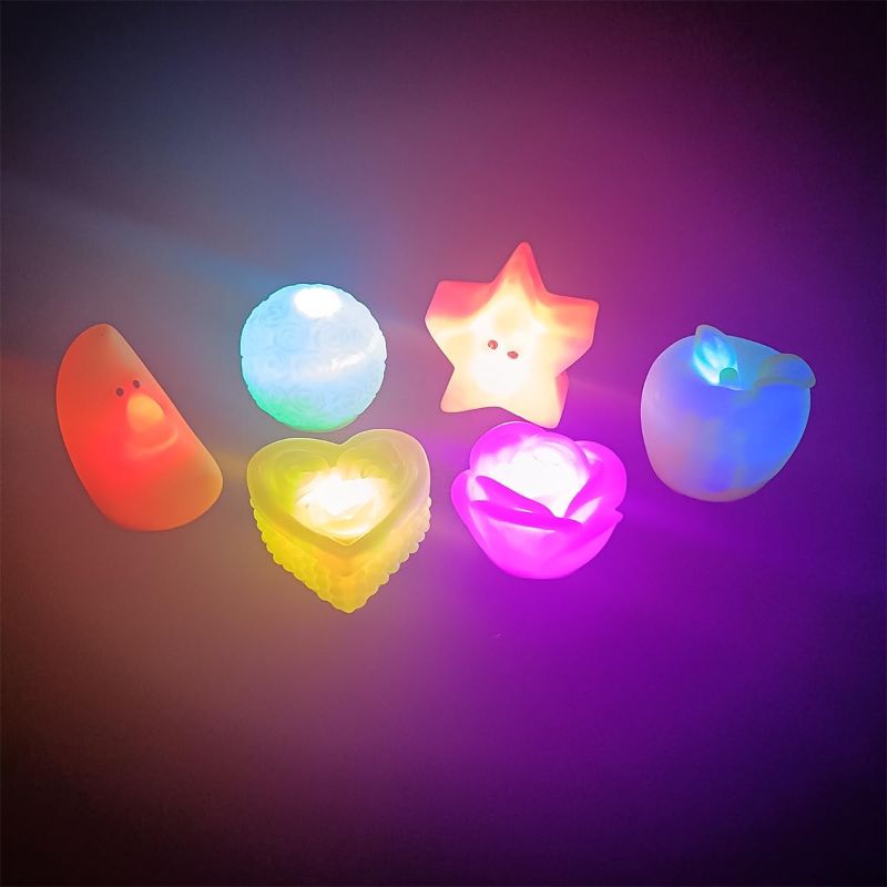 Photo 1 of Pinkiwine 6 Pack Colorful LED Night Lights for Kids Boys Girls Toddlers Christmas Stocking Stuffers Gifts
