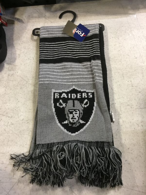 Photo 1 of Las Vegas Raiders WEAR by Erin Andrews Women's Team Pride Scarf
