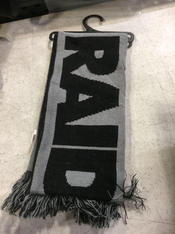 Photo 2 of Las Vegas Raiders WEAR by Erin Andrews Women's Team Pride Scarf
