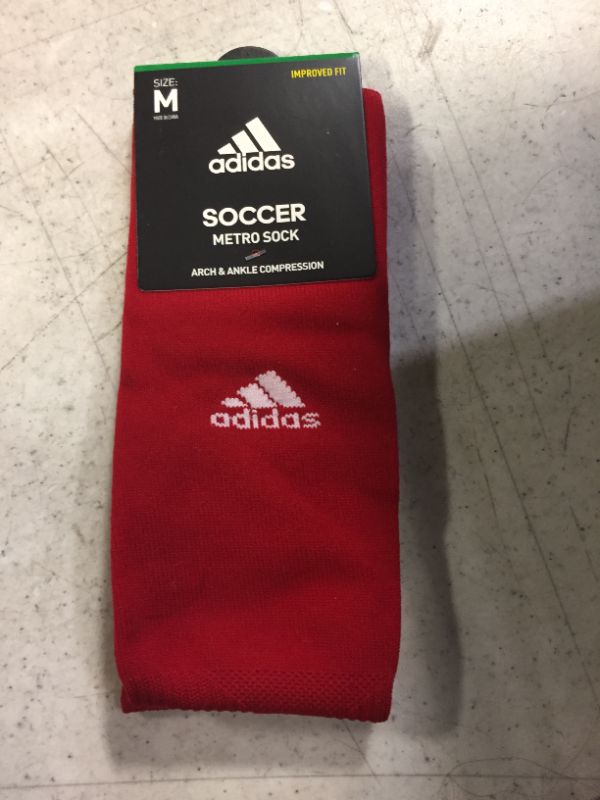 Photo 2 of Adidas Metro V Soccer OTC Socks - Red - M