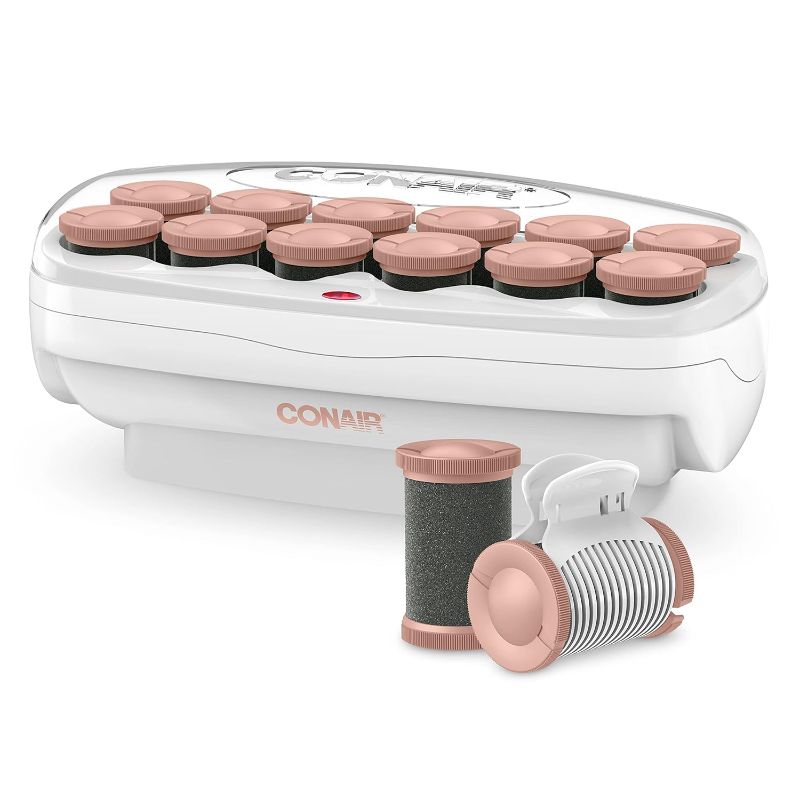 Photo 1 of Conair Ceramic 1 1/2-inch Hot Rollers, Super Clips Included, Create Big Bouncy Curls
