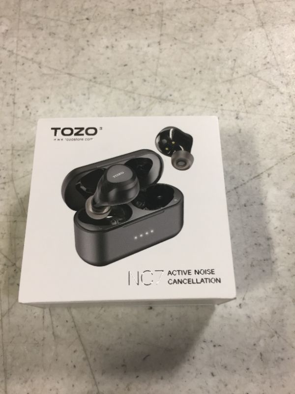 Photo 4 of TOZO NC7 All-Function Hybrid Active Noise Cancelling Wireless Earbuds, Bluetooth 5.3 Headphones with Ultra Long 72H Playtime, in-Ear Detection, App Customization, Immersive Sound Deep Bass Headset Matte Black