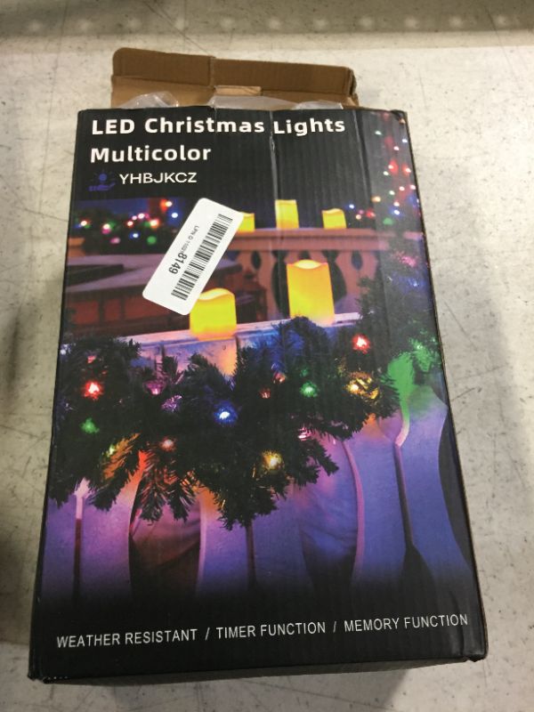 Photo 1 of 509FT Christmas Lights Outdoor 1350 LED Christmas Tree Decorations Lights with 8 Modes & Timer Memory, Plug in Clear Wire Waterproof LED Xmas Lights for Yard Trees Wedding Party Holiday (Multicolor) Multicolor 509ft 1350 LED