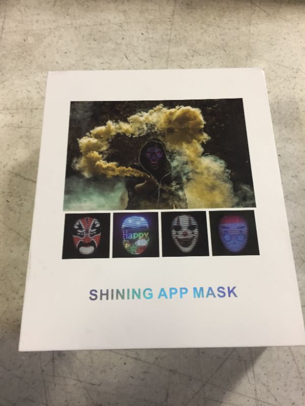 Photo 4 of Depointer Life Led Mask with Bluetooth-compatible App Controlled, Customizable Shining Mask, unisex-adult
