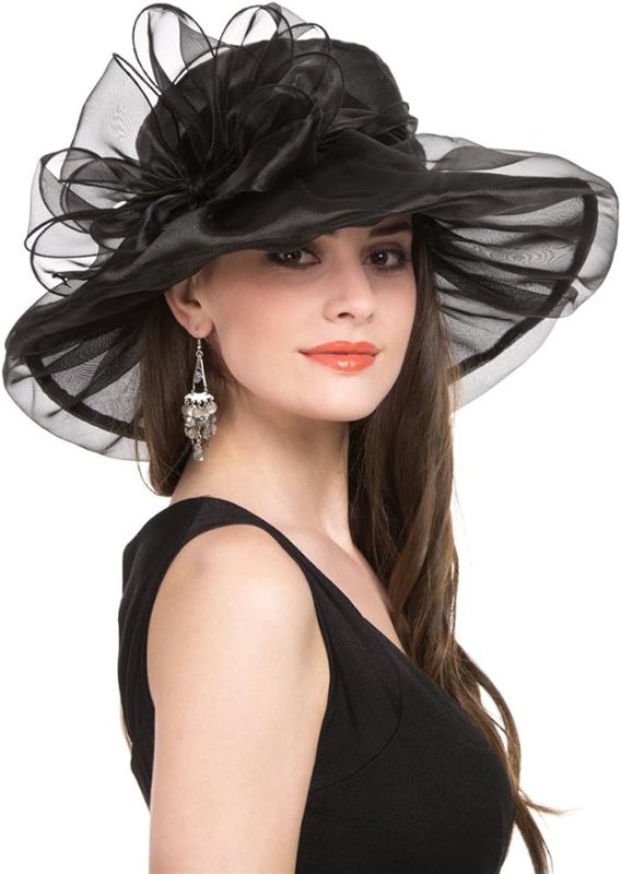 Photo 1 of  Women's Organza Church Kentucky Derby Fascinator Bridal Tea Party Wedding Hat