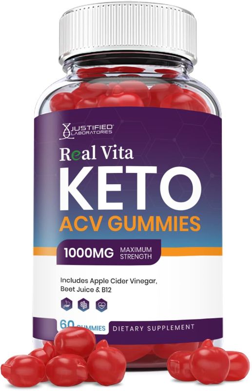 Photo 1 of 05/2024
Real Vita Keto ACV Gummies 1000MG with Pomegranate Juice Beet Root B12 60 Gummys
