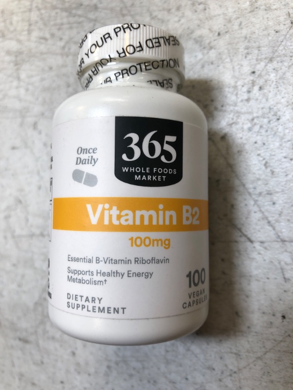 Photo 2 of 02/2026
365 by Whole Foods Market, Vitamin B2 100Mg, 100 Veg Capsules