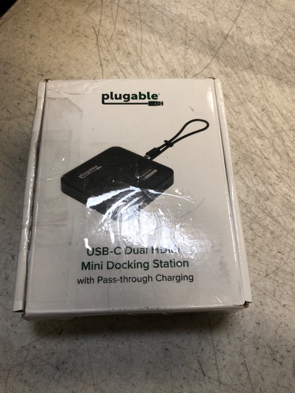 Photo 3 of Plugable 7-in-1 USB C Docking Station Dual Monitor - Dual HDMI Dock is Compatible with Mac and Windows, USB4, Thunderbolt or USB-C, 100W PD, 2x HDMI, 1x USB-C, 1Gbps Ethernet, 1x USB 3.0, 1x SD Card
