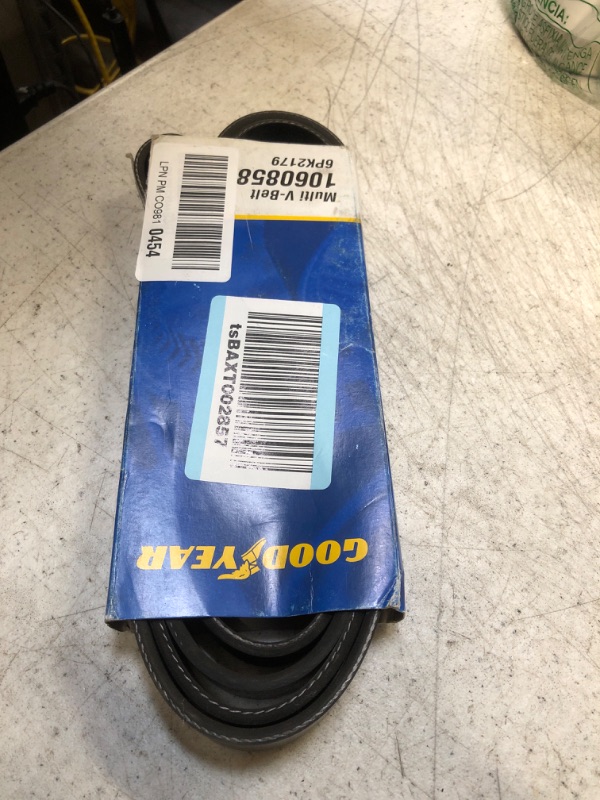 Photo 2 of Goodyear Belts 1060858 Serpentine Belt, 6-Rib, 85.8" Length