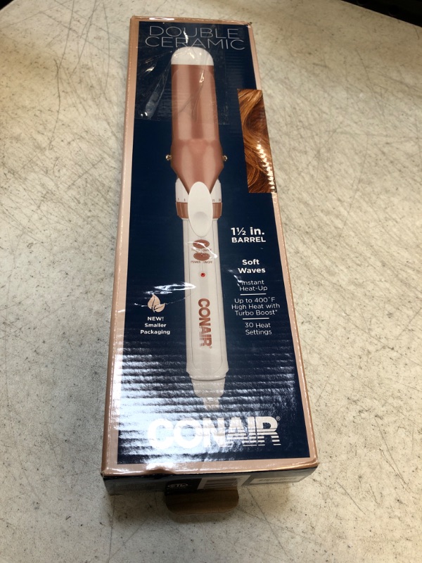 Photo 3 of Conair Double Ceramic Rose Gold Curling Iron - 1.5&#34;