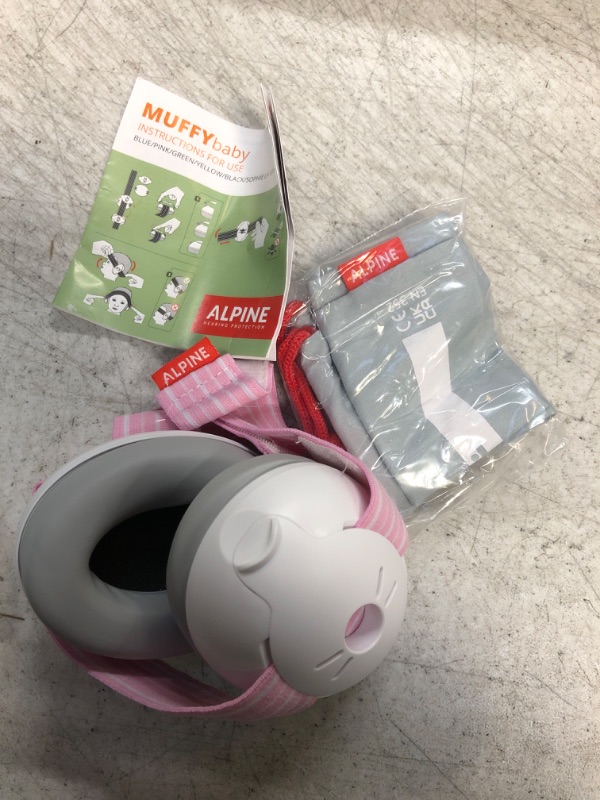 Photo 2 of Alpine Muffy Baby Ear Protection for Babies and Toddlers up to 36 Months - CE & ANSI Certified - Noise Reduction Earmuffs - Comfortable Baby Headphones Against Hearing Damage & Improves Sleep - Pink
