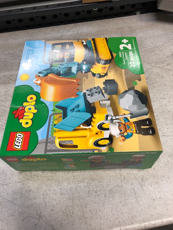 Photo 1 of LEGO DUPLO Town Truck & Tracked Excavator 10931 Building Toy Set for Preschool Kids, Toddler Boys and Girls Ages 2+ (20 Pieces)