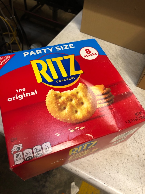 Photo 2 of expires-march/30/2024
Ritz Original Party Size Crackers, 1 package (11.4oz) Original 8 Count (Pack of 1)