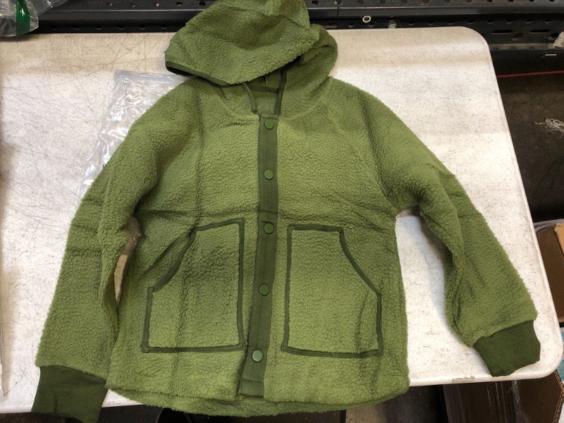 Photo 1 of boys fleece jacket- green 
size=- 130