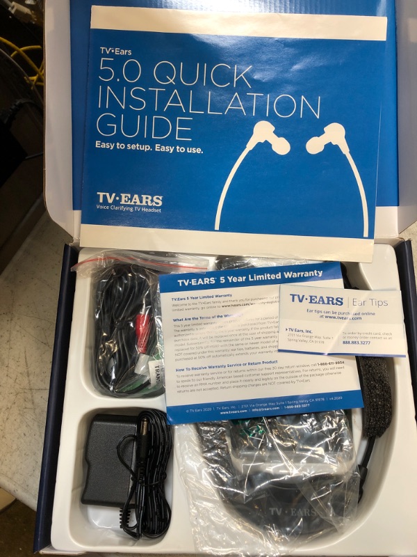 Photo 2 of TV Ears Original Wireless Headsets System, TV Hearing Aid Devices works best with Analog TV's, Hearing Assistance, TV Listening Headphones for Seniors and Hard of Hearing. Voice Clarifying, Doctor Recommended - 11641