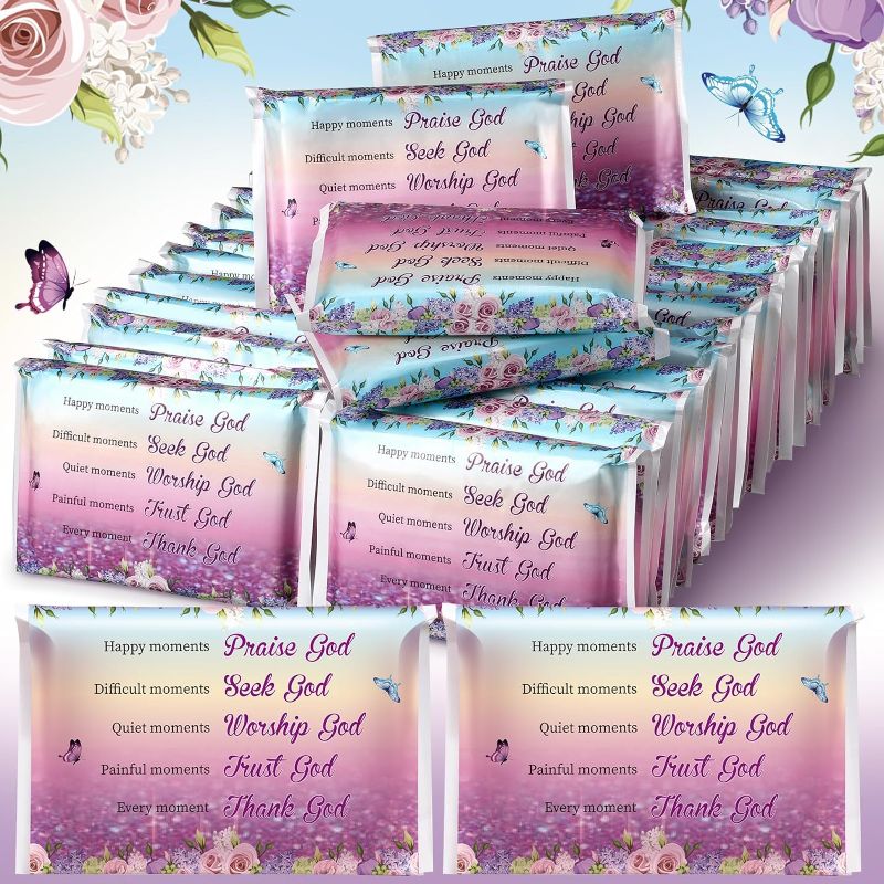 Photo 1 of 60 Pack Pocket Tissues Travel Packs Travel Tissues Wallet Facial Tissues Pack Individual Tissue 3 Ply Pocket Size Facial Tissues for Guests Mini Tissues for Wedding Christmas (Butterfly)