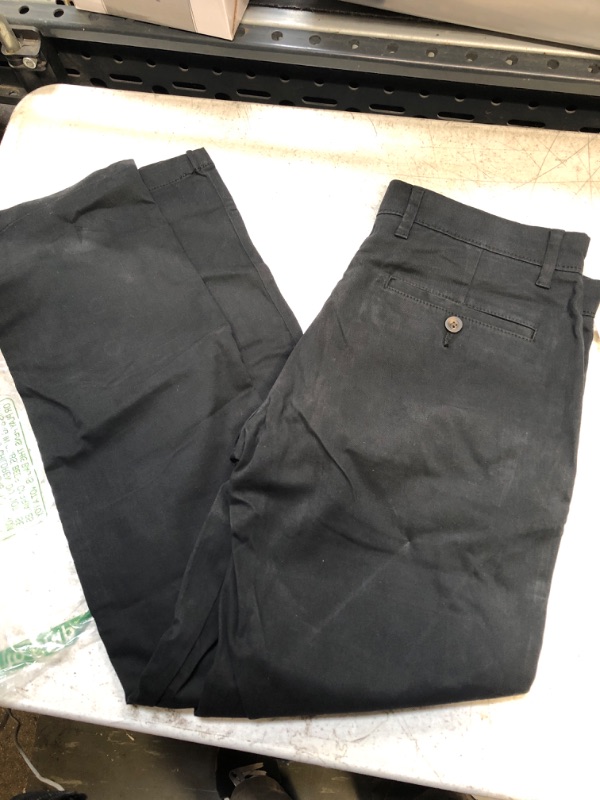Photo 2 of Amazon Essentials Men's Slim-Fit Casual Stretch Khaki Pant Black 30 Inches 30 Inches