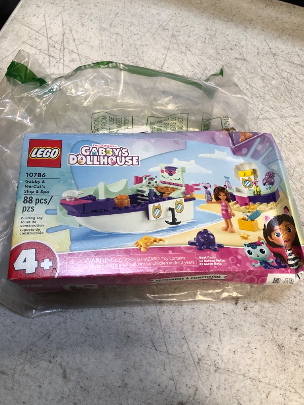 Photo 2 of LEGO Gabby's Dollhouse Gabby & Mercat’s Ship & Spa 10786 Building Toy for Fans of The DreamWorks Animation Series, Boat Playset, Beauty Salon and Accessories for Imaginative Play for Kids Ages 4+