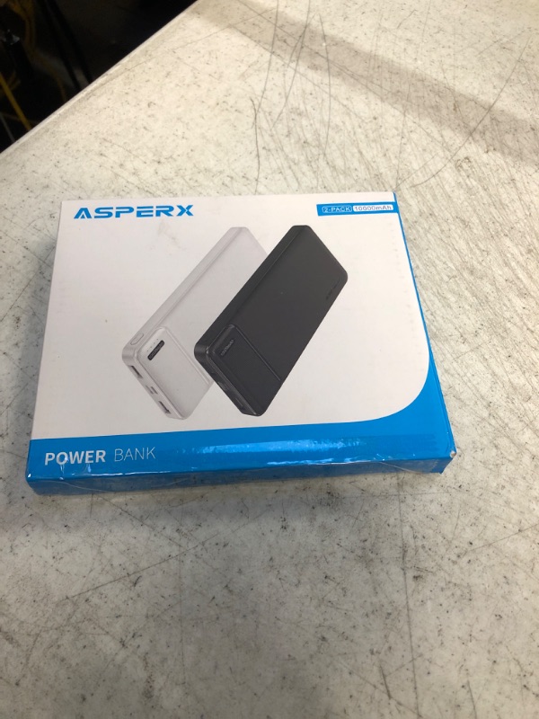 Photo 2 of AsperX 2-Pack 10000mAh USB C Output Portable Charger Power Bank Fast Charging, Portable Phone Charger External Battery Pack for iPhone, Samsung, Huawei, and More[2022 Upgrade]