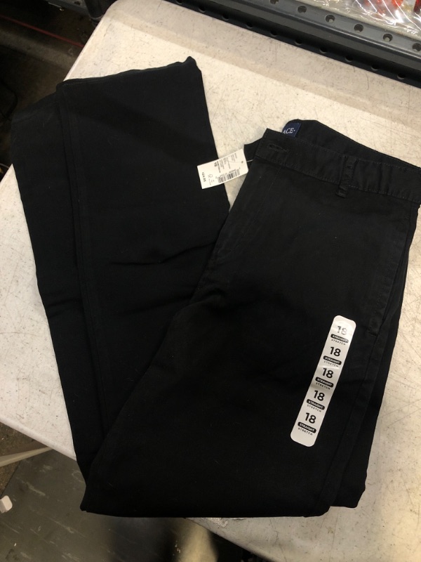 Photo 2 of The Children's Place Boys Stretch Chino Pants 18 Black Single