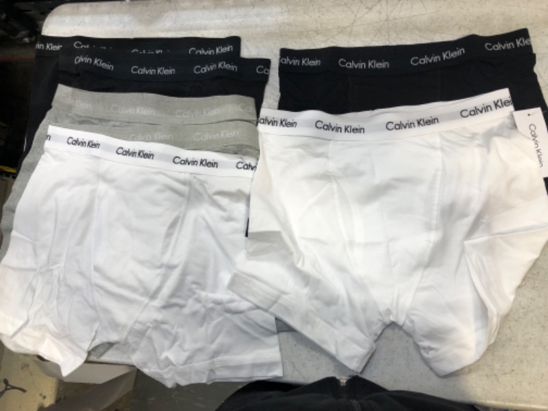 Photo 2 of Calvin Klein Men's Cotton Stretch 7-Pack Boxer Brief Large 3 Black, 2 Grey Heather, 2 White