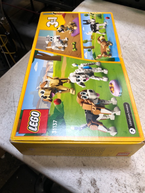 Photo 2 of LEGO Creator 3 in 1 Adorable Dogs Set 31137 with Dachshund, Beagle,Pug, Poodle, Husky, and Labrador Figures, Animal Building Toy for Kids Ages 7 and Up, Gift for Dog Lovers