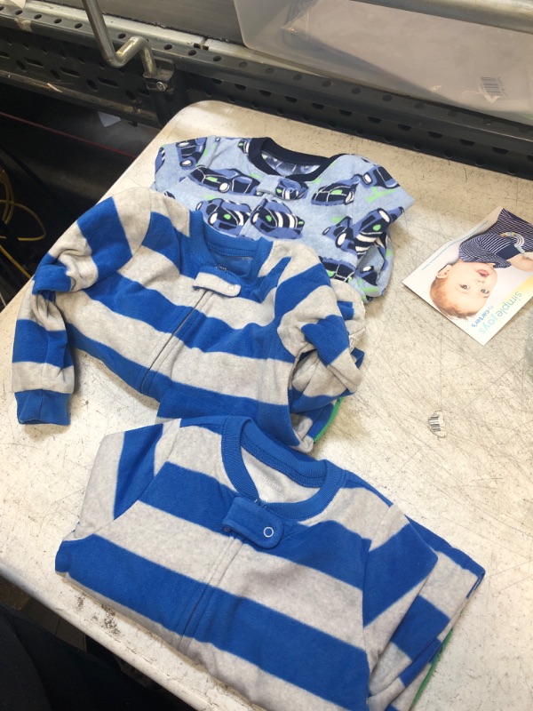 Photo 1 of baby boy onsies- 3 pcs- blue/dino car 
18 months 