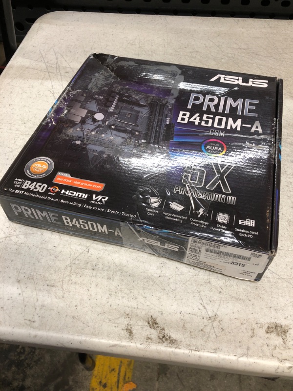 Photo 3 of ASUS Prime B450M-A II AMD AM4 (Ryzen 5000, 3rd/2nd/1st Gen Ryzen Micro ATX Motherboard (128GB DDR4, 4400 O.C.), NVMe, HDMI 2.0b/DVI/D-Sub, USB 3.2 2, BIOS Flashback, and Aura Sync)
