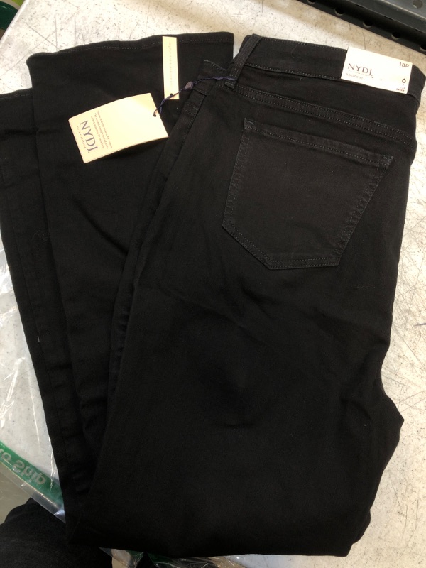 Photo 2 of NYDJ Women's Petite BarbaraBootcutJeans | Flare & Slimming Fit Pants Black 18 Petite